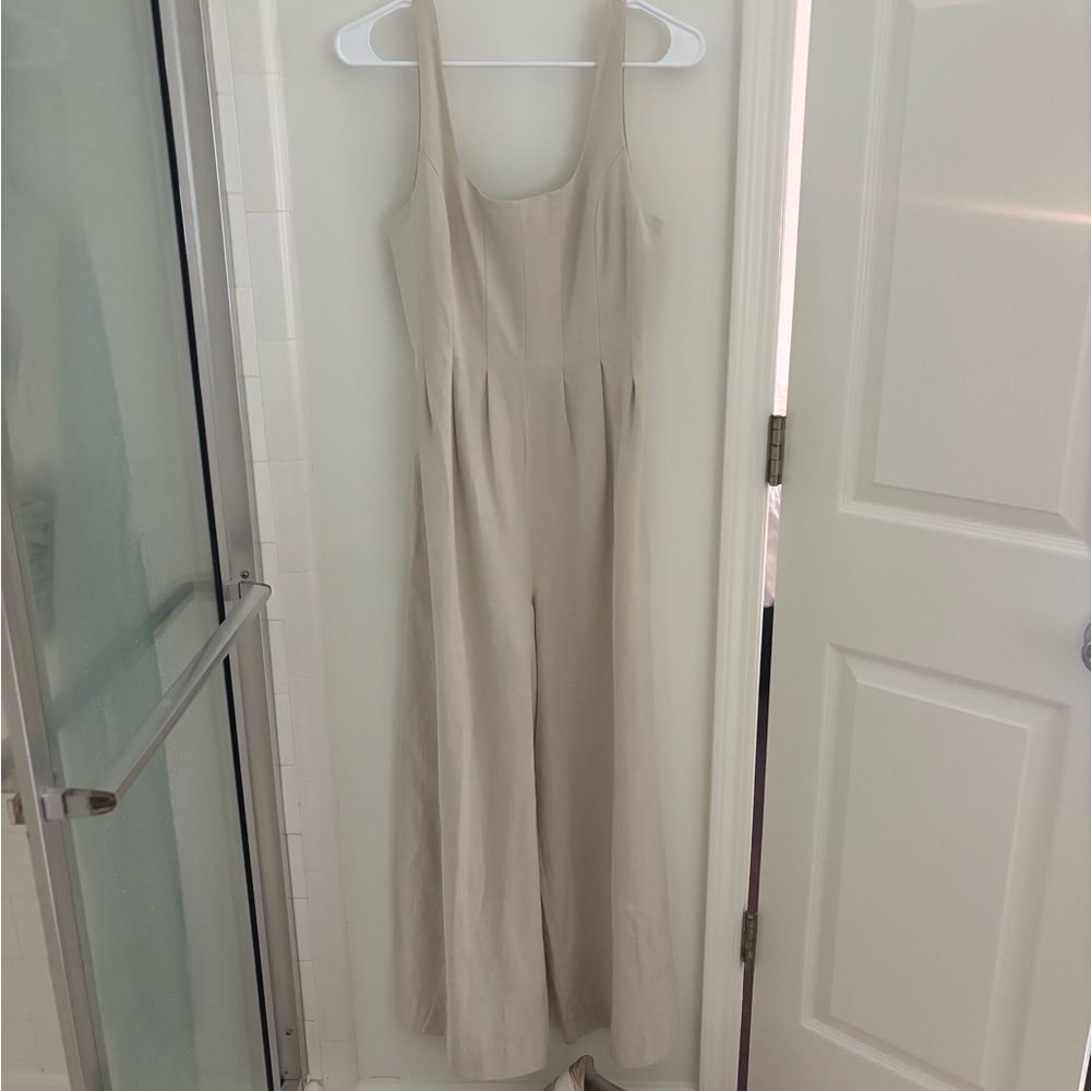 Madewell Cream Jumpsuit Chic and Versatile